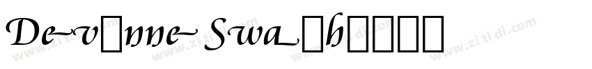 Devinne Swash字体转换